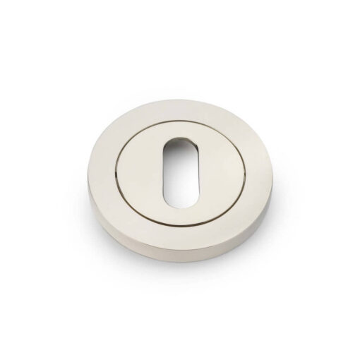 Alexander & Wilks AW391PNPVD, Lever Key Escutcheon in Polished Nickel PVD.