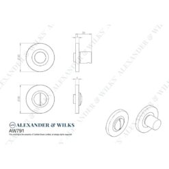 Alexander & Wilks AW791, Bathroom Turn & Release