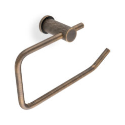 Alexander & Wilks AW450AB, Brunel Toilet Roll Holder in Antique Brass.