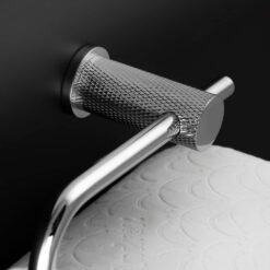 Alexander & Wilks AW450PC, Brunel Toilet Roll Holder in Polished Chrome.