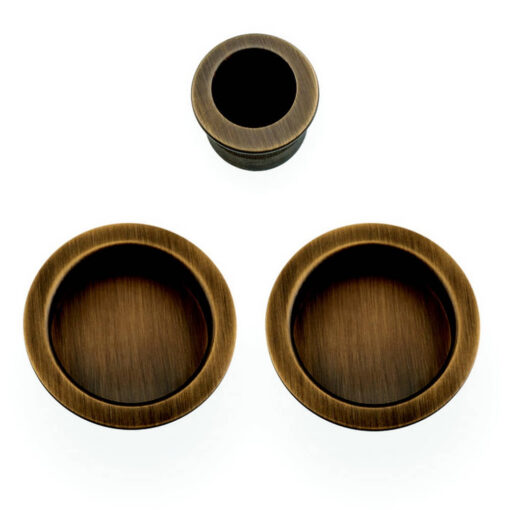 Alexander & Wilks AW994AB, Flush Pull Set For Sliding & Pocket Door Gear.