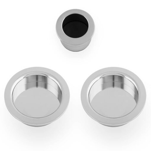 Alexander & Wilks AW994PC, Flush Pull Set For Sliding & Pocket Door Gear.