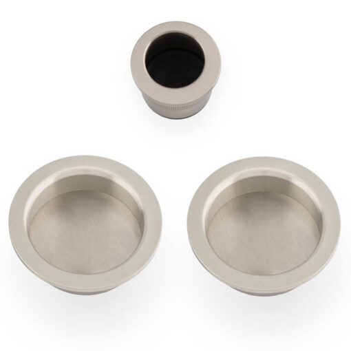 Alexander & Wilks AW994SN, Flush Pull Set For Sliding & Pocket Door Gear.