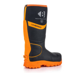 Buckbootz BBZ8000BKOR Buckbootz Safety Wellington, Black / Hi-Vis Orange