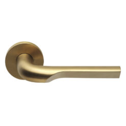 Formani Rivio GL100 Lever Handle On Rose, PVD Satin Gold