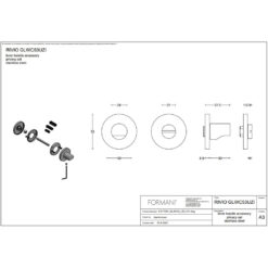 Formani Rivio GLWC53-ZI Bathroom Turn & Release