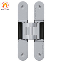 Simonswerk Tectus TE 340 3D FR Fire Rated Hinge - Satin Chrome Look (SW 124)