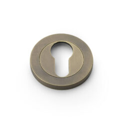 Alexander & Wilks AW390IB, Euro Profile Cylinder Escutcheon in Italian Brass.