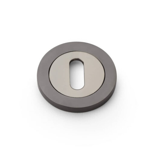 Alexander & Wilks AW391DBZ, Lever Key Escutcheon in Dark Bronze.