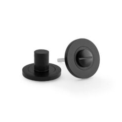 Alexander & Wilks AW793BL, Hammered Bathroom Turn & Release in Black.