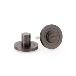 Alexander & Wilks AW793DBZ, Hammered Bathroom Turn & Release in Dark Bronze.