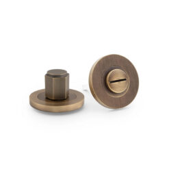 Alexander & Wilks AW794IB, Bathroom Turn & Release in Italian Bronze.