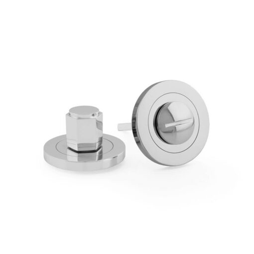 Alexander & Wilks AW794PC, Bathroom Turn & Release in Polished Chrome.