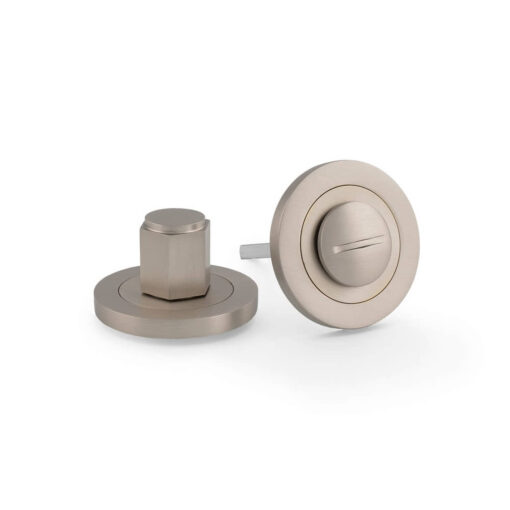 Alexander & Wilks AW794SN, Bathroom Turn & Release in Satin Nickel.