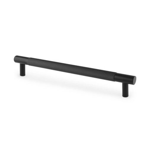 Alexander & Wilks Brunel AW810-160-BL Knurled T-Bar Cabinet Handle - Black