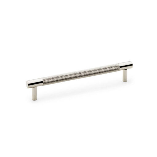 Alexander & Wilks Brunel AW810-160-PN Knurled T-Bar Cabinet Handle - Polished Nickel