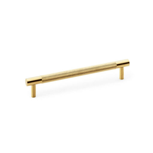 Alexander & Wilks Brunel AW810-160-SBPVD Knurled T-Bar Cabinet Handle - Satin Brass PVD