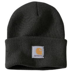 Carhartt A18, Knitted Cuffed Beanie Hat, Black