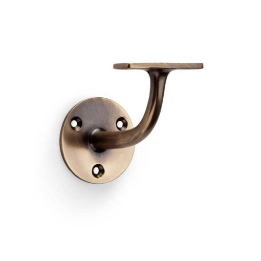 Alexander & Wilks AW750AB, Handrail Bracket in Antique Brass.
