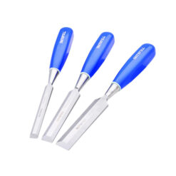 Faithfull FAIWCBS3BC, BLUE B/E CHISEL SET (3) BLISTER CARDED