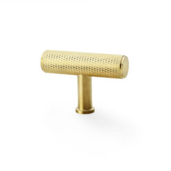 Alexander & Wilks Crispin AW801-55-SBPVD Knurled Cabinet Knob - Satin Brass PVD
