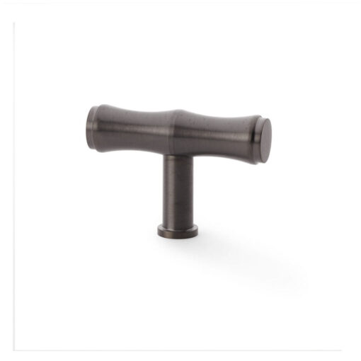Alexander & Wilks Crispin AW801B-55-DBZPVD Bamboo T-bar Cupboard Knob - Dark Bronze PVD