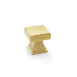 Alexander & Wilks Jesper AW806-30-SBPVD Square Cabinet Knob - Satin Brass PVD