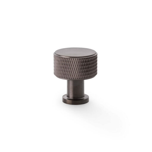 Alexander & Wilks Lucia AW807K-29-DBZPVD 29mm Knurled Cabinet Knob - Dark Bronze PVD