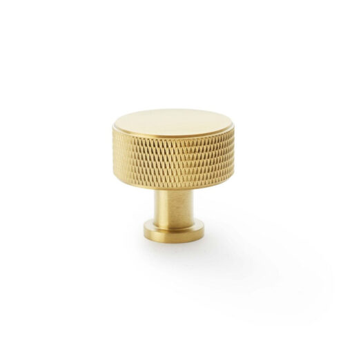 Alexander & Wilks Lucia AW807K-35-SBPVD 35mm Knurled Cabinet Knob - Satin Brass PVD
