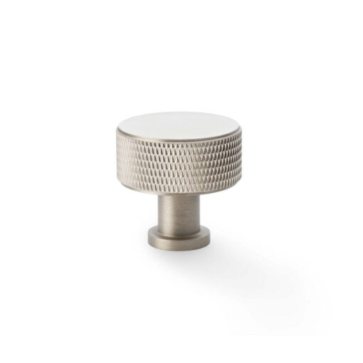Alexander & Wilks Lucia AW807K-35-SN 35mm Knurled Cabinet Knob - Satin Nickel