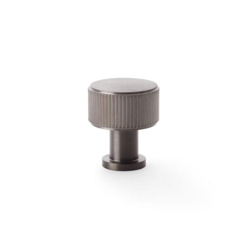 Alexander & Wilks Lucia AW807R-29-DBZPVD 29mm Reeded Cabinet Knob - Dark Bronze PVD
