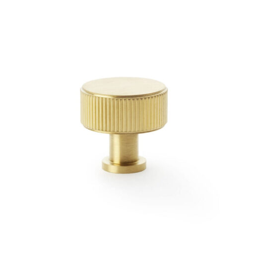 Alexander & Wilks Lucia AW807R-35-SBPVD 35mm Reeded Cabinet Knob - Satin Brass PVD