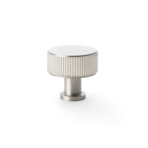 Alexander & Wilks Lucia AW807R-35-SN 35mm Reeded Cabinet Knob - Satin Nickel