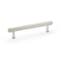 Alexander & Wilks Crispin AW809R-128-PN 128mm Reeded T-bar Cupboard Pull Handle - Polished Nickel