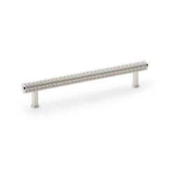 Alexander & Wilks Crispin AW809R-160-PN 160mm Reeded T-bar Cupboard Pull Handle - Polished Nickel