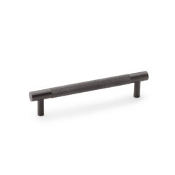Alexander & Wilks AW810-128-DBZPVD 128mm Brunel Knurled T-bar Cupboard Pull Handle - Dark Bronze PVD