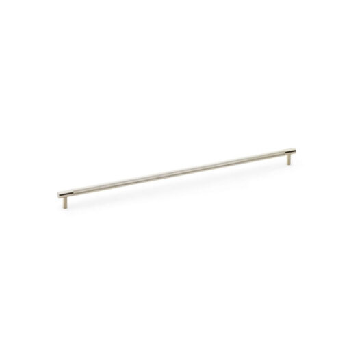 Alexander & Wilks AW810-448-SN 448mm Brunel Knurled T-bar Cupboard Pull Handle - Satin Nickel
