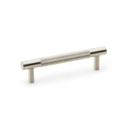 Alexander & Wilks AW810-96-SN 96mm Brunel Knurled T-bar Cupboard Pull Handle - Satin Nickel