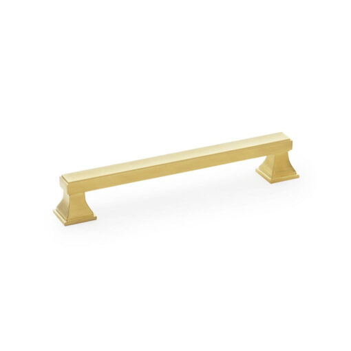 Alexander & Wilks Jesper AW813-160-SBPVD 160mm Square Cupboard Pull Handle - Satin Brass PVD