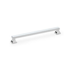 Alexander & Wilks Jesper AW813-160-PC 160mm Square Cupboard Pull Handle - Polished Chrome