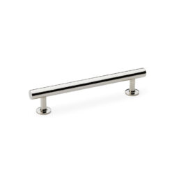 Alexander & Wilks AW814-128-PN 128mm Round T-Bar Cupboard Pull Handle - Polished Nickel