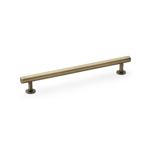 Alexander & Wilks AW814-192-AB 192mm Round T-Bar Cupboard Pull Handle - Antique Brass