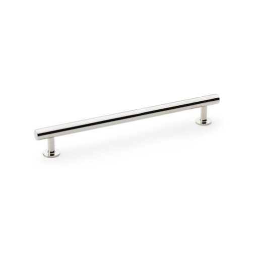 Alexander & Wilks AW814-192-PN 192mm Round T-Bar Cupboard Pull Handle - Polished Nickel