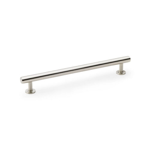 Alexander & Wilks AW814-192-SN 192mm Round T-Bar Cupboard Pull Handle - Satin Nickel