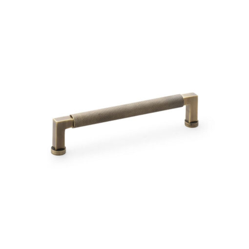 Alexander & Wilks Camille AW819-160-AB 160mm Square Cupboard Pull Handle - Antique Brass