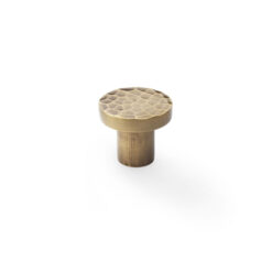 Alexander & Wilks Hanover AW820-30-AB 30mm Hammered Cabinet Knob -Antique Brass