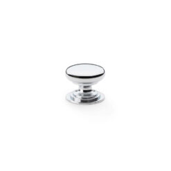 Alexander & Wilks Waltz AW825-25-PC 25mm Round Cabinet Knob -Polished Chrome
