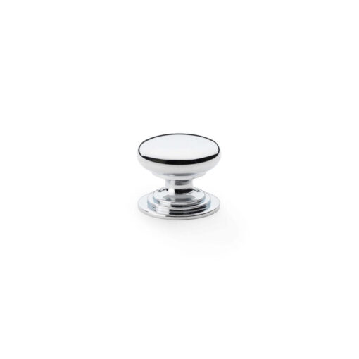 Alexander & Wilks Waltz AW825-25-PC 25mm Round Cabinet Knob -Polished Chrome