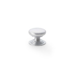 Alexander & Wilks Waltz AW825-25-SC 25mm Round Cabinet Knob -Satin Chrome