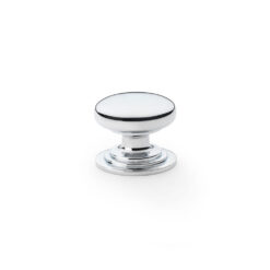 Alexander & Wilks Waltz AW825-32-PC 32mm Round Cabinet Knob -Polished Chrome